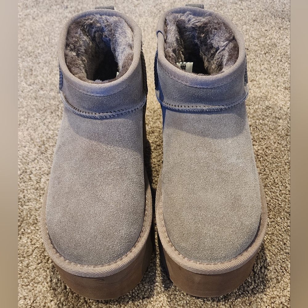 Cozy Taupe Cushionaire Ankle Boots